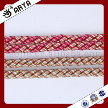 Zwei Art Farbe und schönes dekoratives Seil für Sofadekoration oder Hauptdekorationzusatz, dekorative Schnur, 6mm